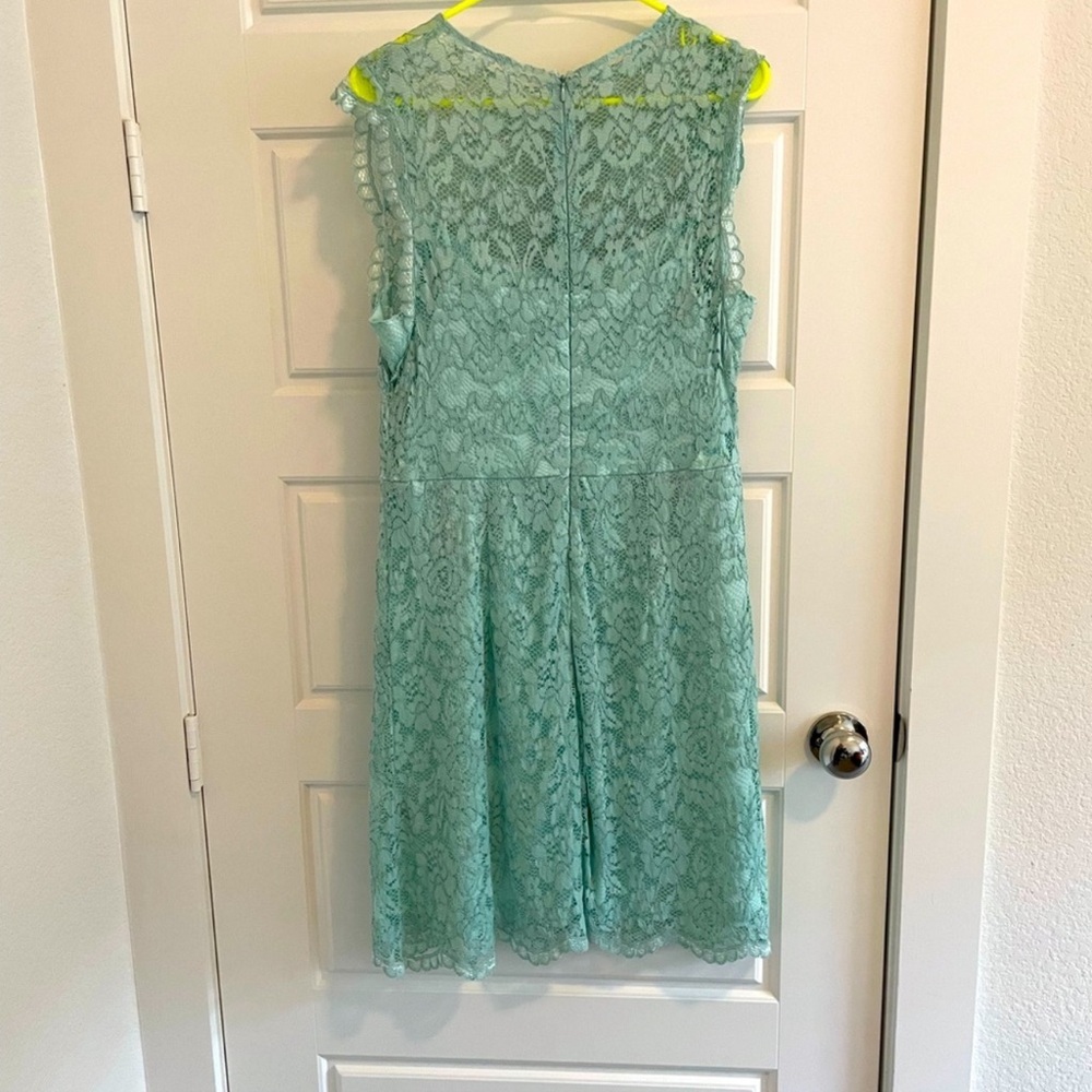 Betsy Johnson light blue/mint lace dress.